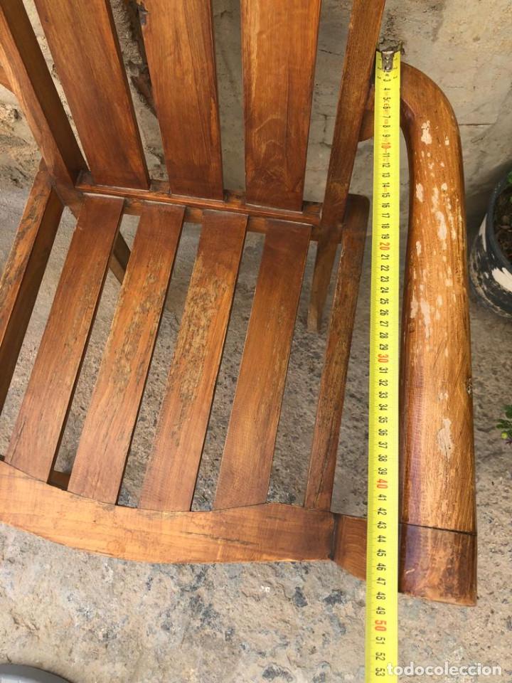 Antig&uuml;edades: SILLAS DE MADERA MACIZA. - Foto 8