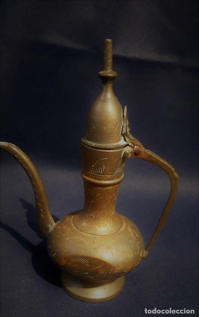 Antig&uuml;edades: Tetera vintage en bronce - Foto 3