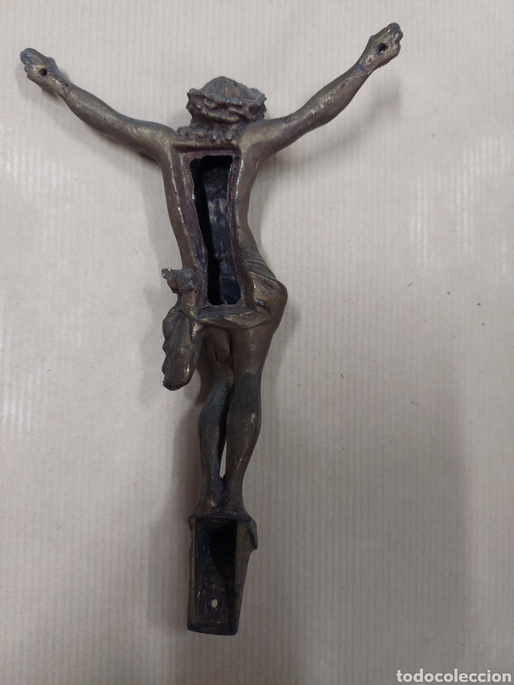 Antig&uuml;edades: Antiguo cristo bronce - Foto 2