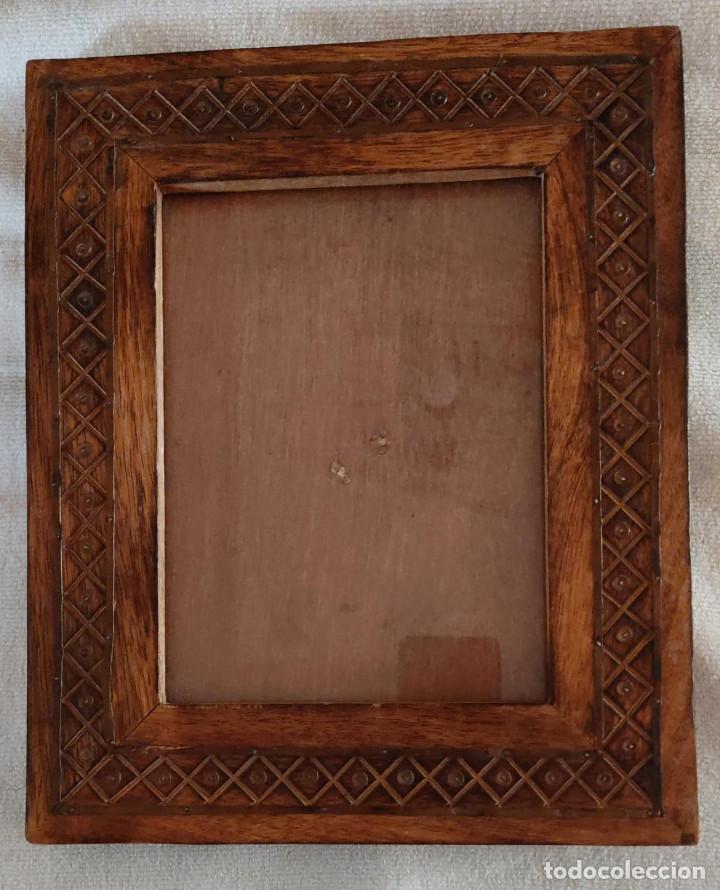 Antig&uuml;edades: MARCO MACIZO DE MADERA ANTIGUO. - Foto 1
