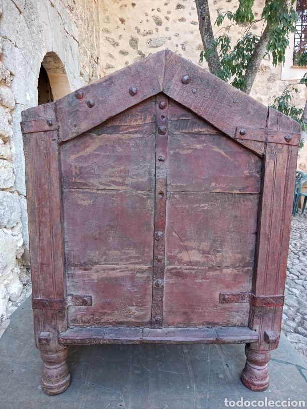 Antig&uuml;edades: Antigua arca india - Foto 13