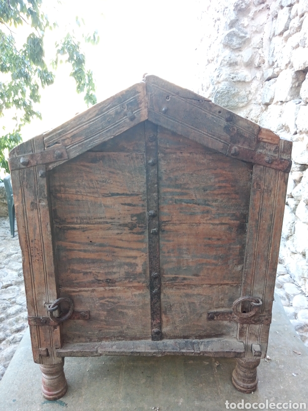 Antig&uuml;edades: Antigua arca india - Foto 18