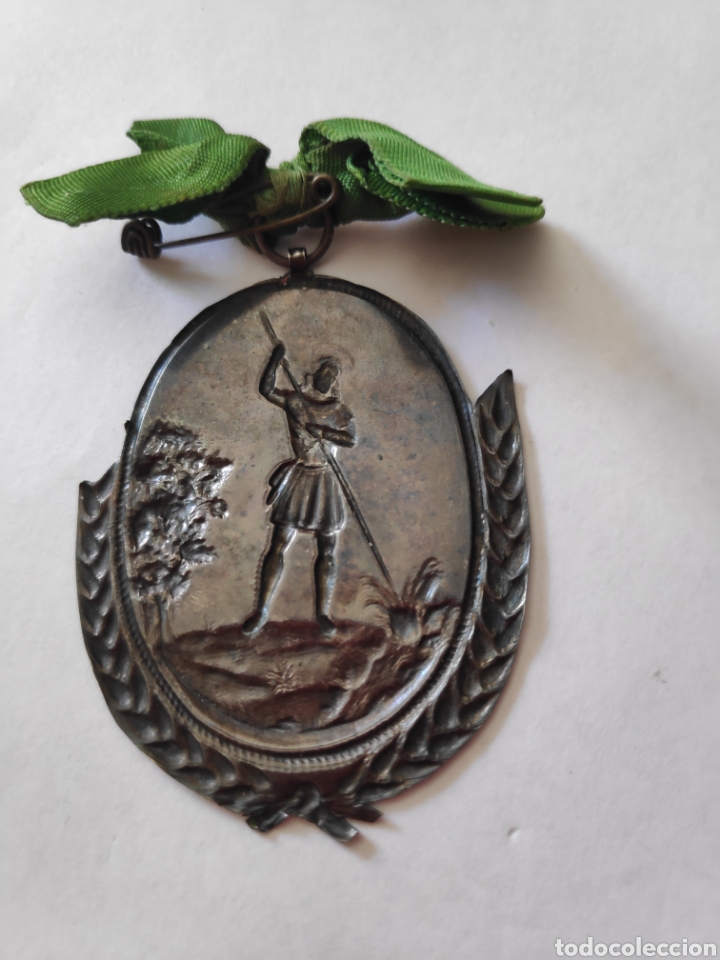 Antig&uuml;edades: Alfiler Medalla Religioso - Foto 4