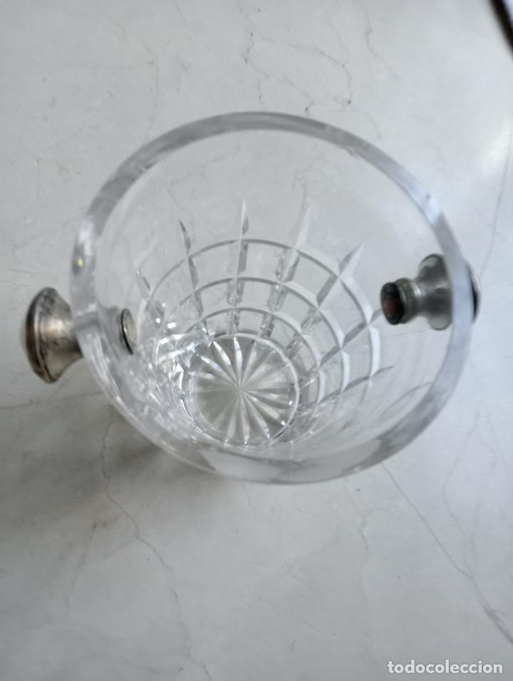 Antig&uuml;edades: CUBITERA DE CRISTAL Y POMOS DE PLATA - Foto 3