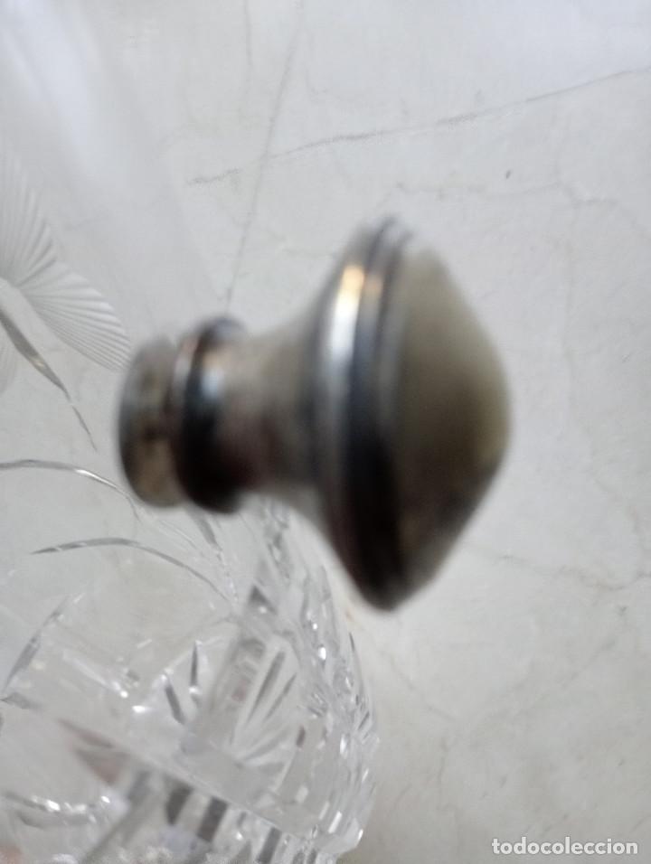 Antig&uuml;edades: CUBITERA DE CRISTAL Y POMOS DE PLATA - Foto 5