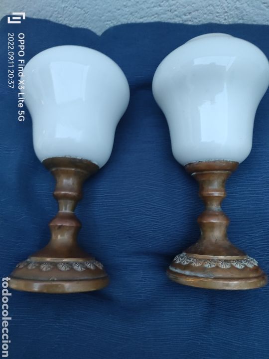 Antiques: Dos bellezas piezas de cristal y metal