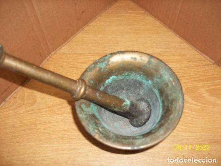 Antig&uuml;edades: ANTIGUO ALMIREZ O MORTERO DE BRONCE - Foto 2