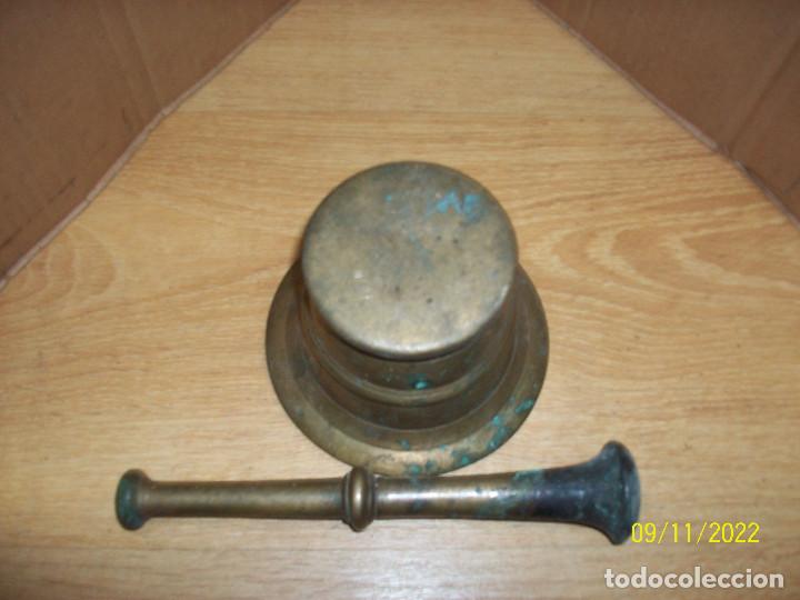 Antig&uuml;edades: ANTIGUO ALMIREZ O MORTERO DE BRONCE - Foto 4