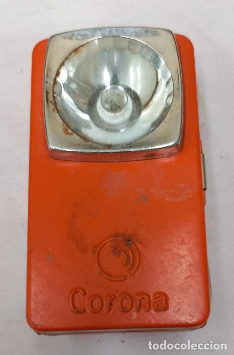 Antig&uuml;edades: ANTIGUA LINTERNA, MARCA CORONA, NARANJA - Foto 2