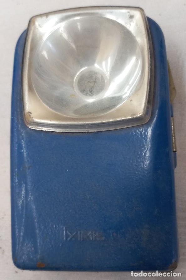 Antig&uuml;edades: ANTIGUA LINTERNA, MARCA TXIMIST, AZUL - Foto 2