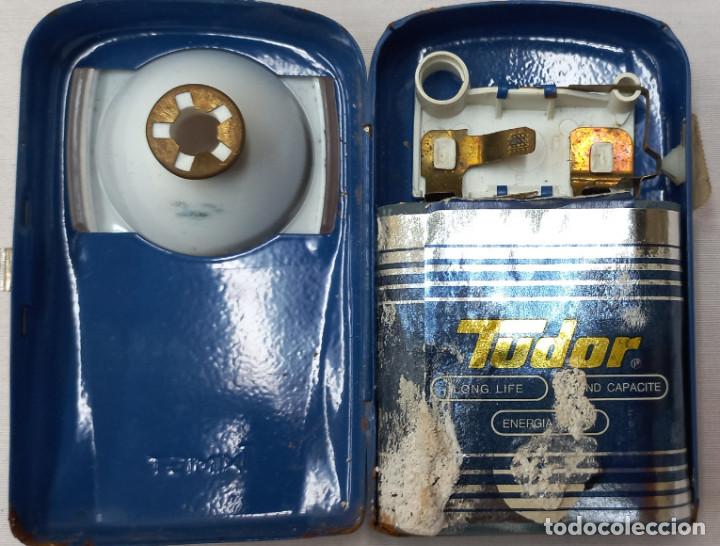 Antig&uuml;edades: ANTIGUA LINTERNA, MARCA TXIMIST, AZUL - Foto 5