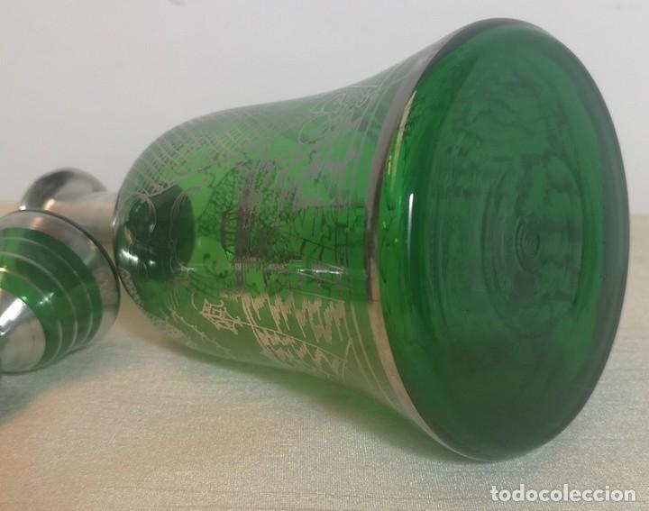 Antig&uuml;edades: Botella Cristal y Plata con Vasos - Foto 9