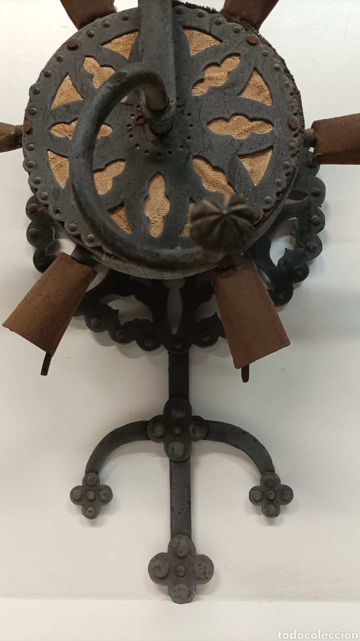 Antig&uuml;edades: Llamador rueda de campanas monasterio 70cm - Foto 4