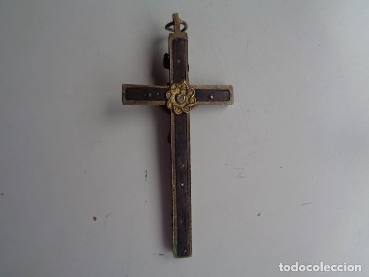 Antig&uuml;edades: ANTIQUISIMA CRUZ EN MADERA Y BRONCE - Foto 5