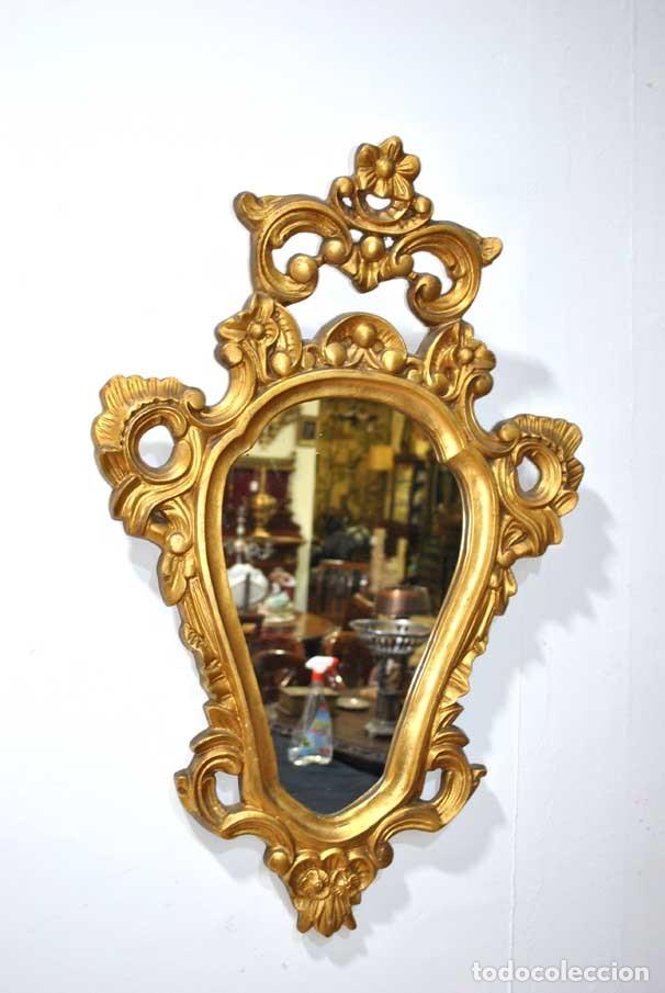 Antig&uuml;edades: ESPEJO DORADO TALLADO - Foto 3