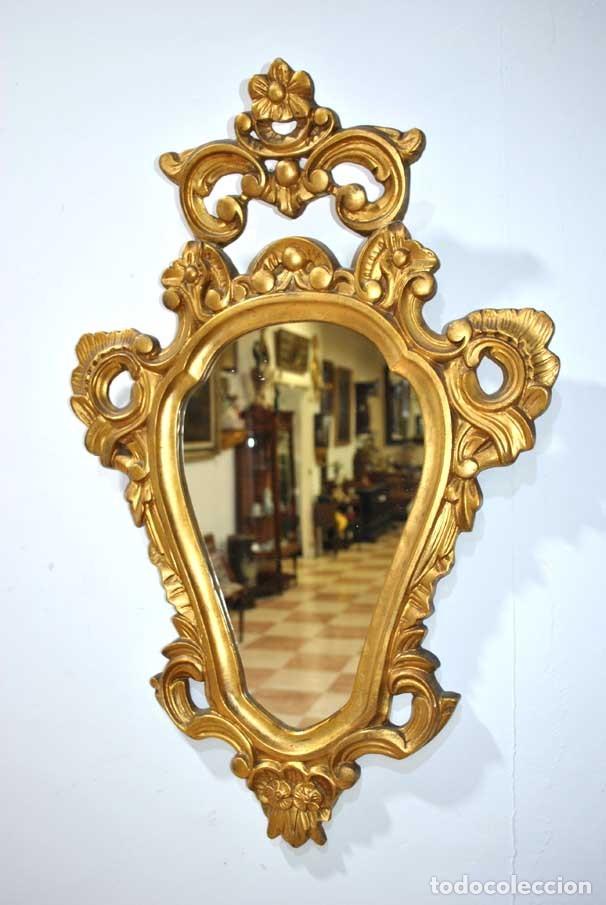 Antig&uuml;edades: ESPEJO DORADO TALLADO - Foto 4