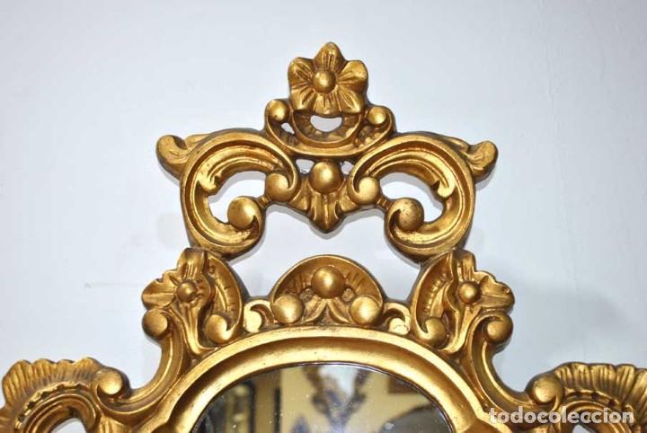 Antig&uuml;edades: ESPEJO DORADO TALLADO - Foto 5