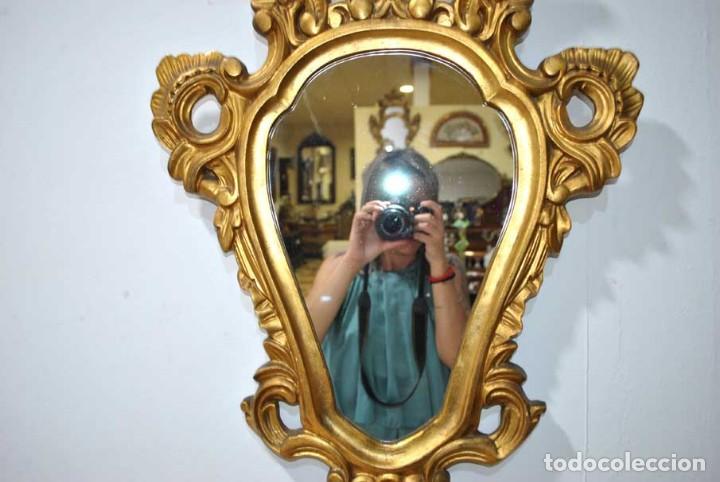 Antig&uuml;edades: ESPEJO DORADO TALLADO - Foto 6