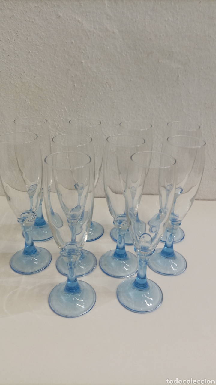 Antig&uuml;edades: 10 copas de cristal italianas - Foto 2