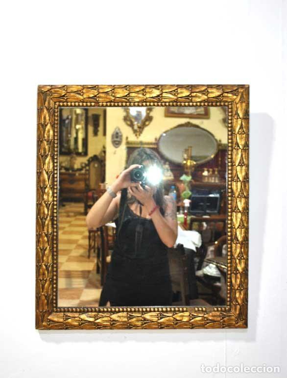 Antig&uuml;edades: ESPEJO DORADO RECTANGULAR - Foto 1