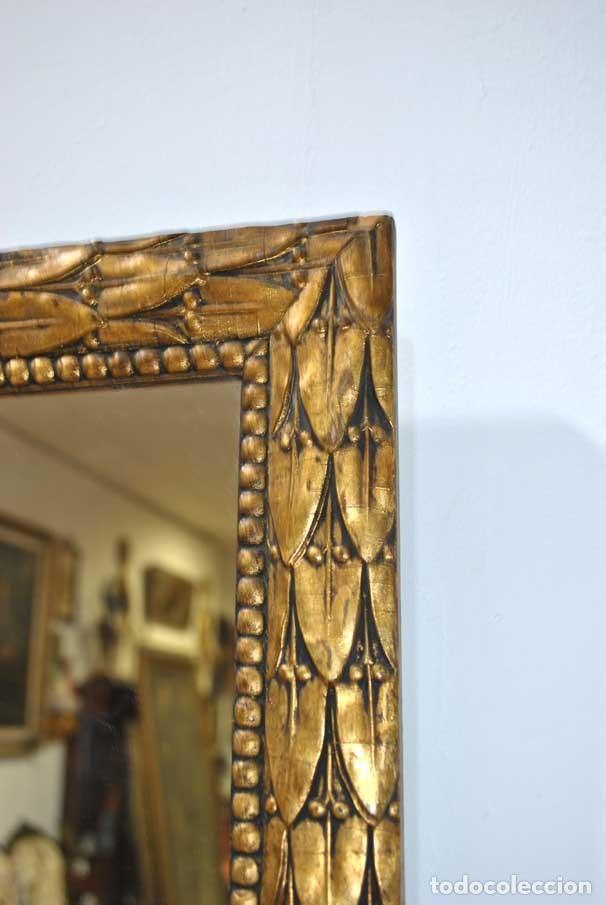 Antig&uuml;edades: ESPEJO DORADO RECTANGULAR - Foto 2