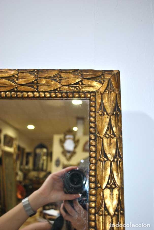 Antig&uuml;edades: ESPEJO DORADO RECTANGULAR - Foto 3