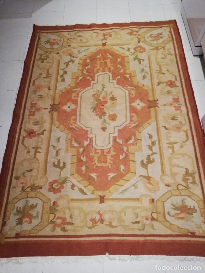 Antig&uuml;edades: Alfombra India de algodon . - Foto 1