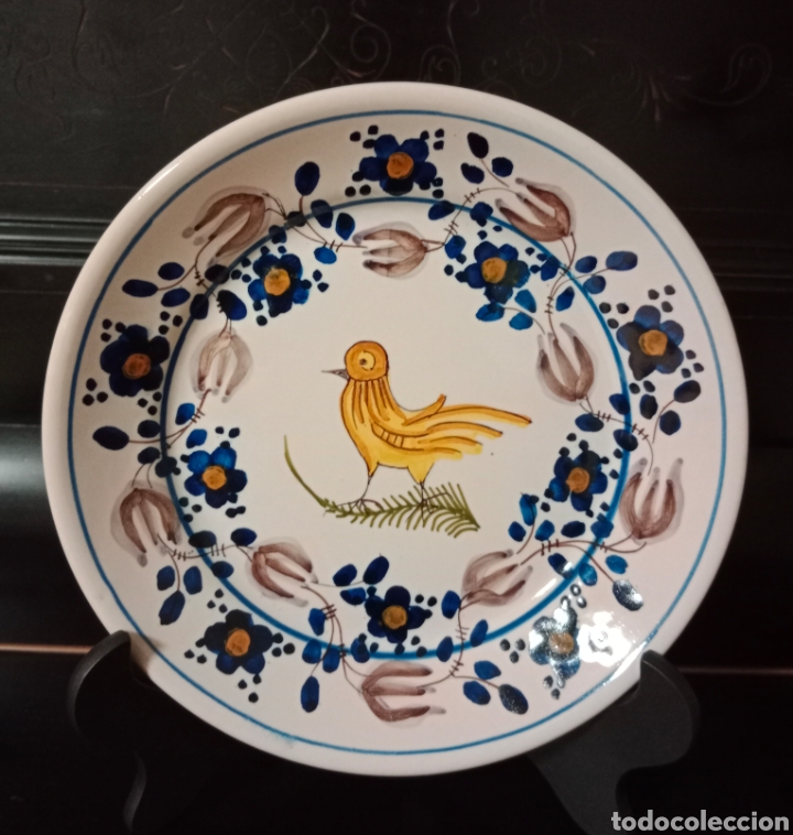 Antig&uuml;edades: PLATO DE CER&Aacute;MICA DE MANISES 22 cm - Foto 2