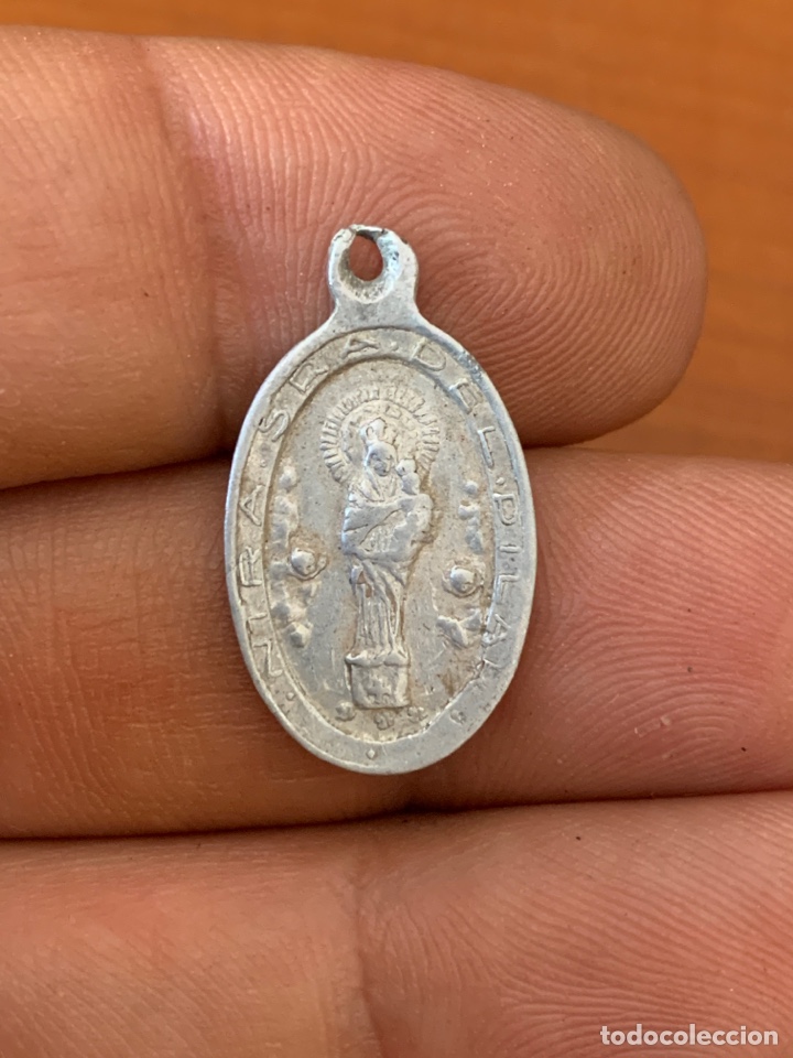 Antig&uuml;edades: MEDALLA ALUMINIO NTRA SE&Ntilde;ORA DEL PILAR - Foto 3