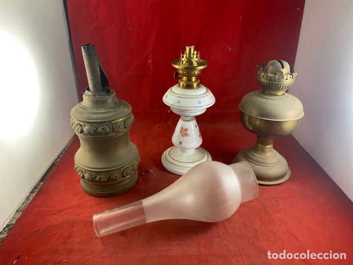 Antig&uuml;edades: LOTE DE L&Aacute;MPARAS ANTIGUAS - Foto 1
