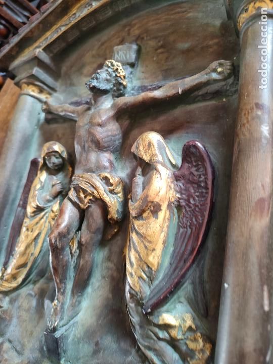 Antig&uuml;edades: Benditera Pujol Castill&oacute;n. Estuco - Foto 3