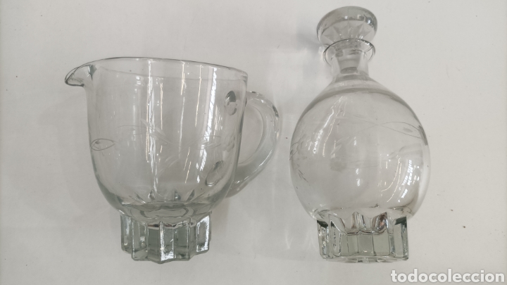 Antig&uuml;edades: Jarra y Botella de cristal Antiguo - Foto 2
