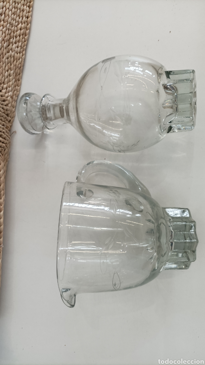 Antig&uuml;edades: Jarra y Botella de cristal Antiguo - Foto 8