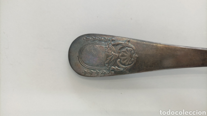 Antig&uuml;edades: Cucharon antiguo de Lat&oacute;n - Foto 3