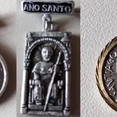 Antigüedades: 1965 Y 1971 LOTE 2 MEDALLAS AÑO SANTO COMPOSTELANO Y 1 MEDALLA DE SANTIAGO APOSTOL