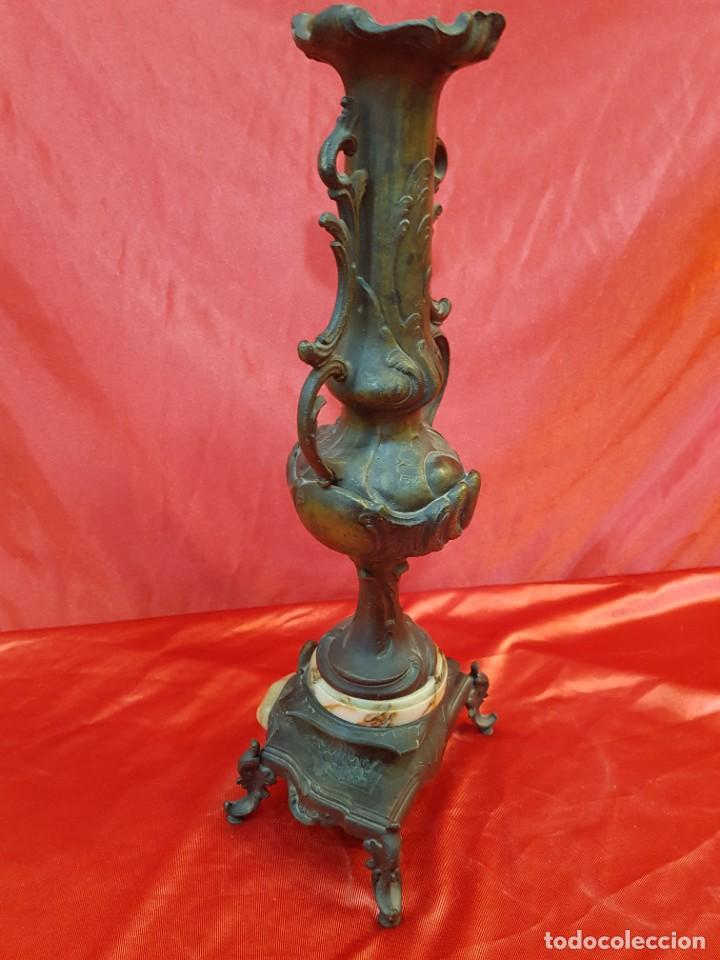 Antig&uuml;edades: ANTIGUO JARRON DE CALAMINA Y MARMOL - Foto 4