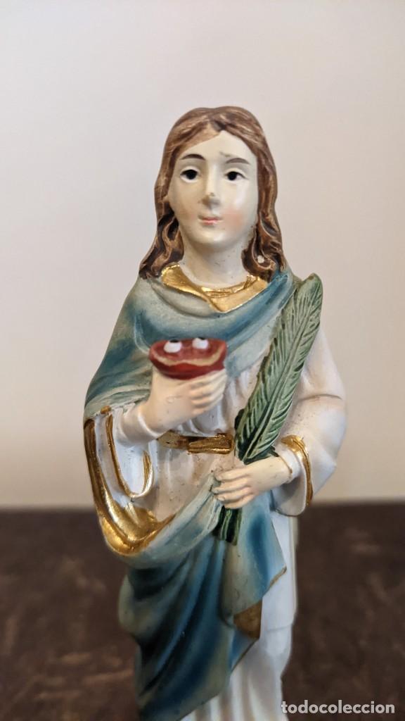 Antig&uuml;edades: FIGURA SANTA LUCIA - Foto 2