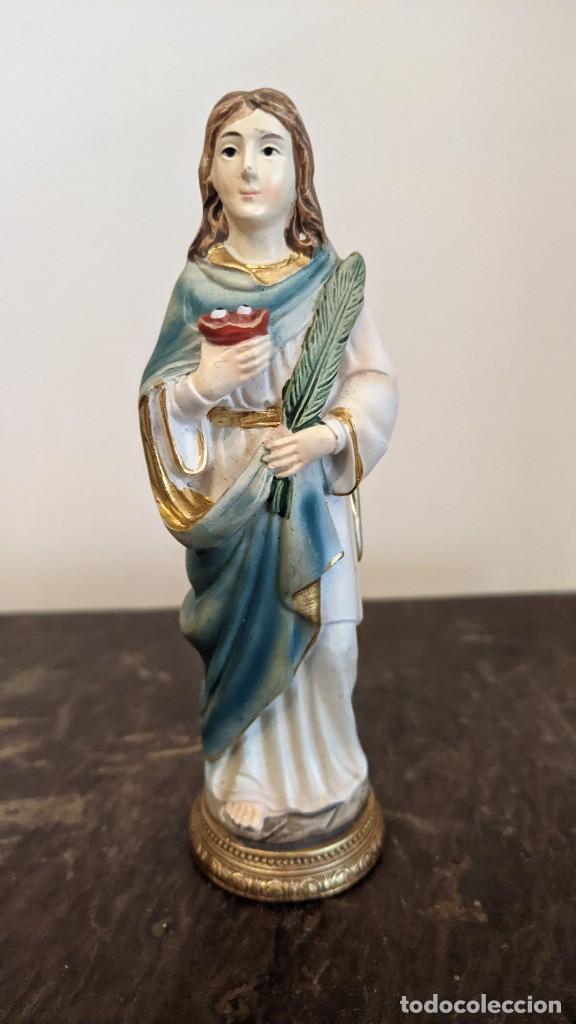 Antig&uuml;edades: FIGURA SANTA LUCIA - Foto 3