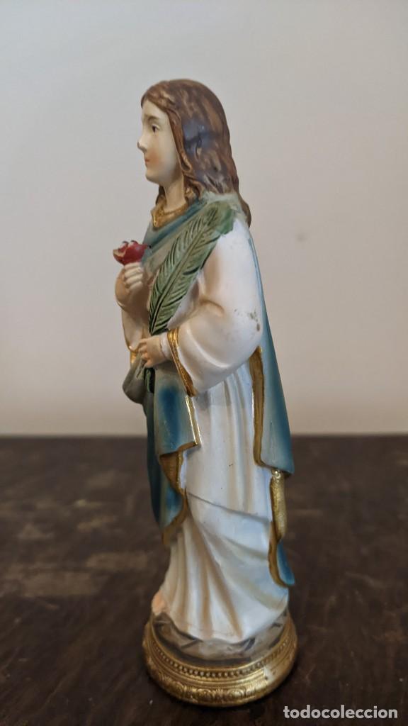 Antig&uuml;edades: FIGURA SANTA LUCIA - Foto 6