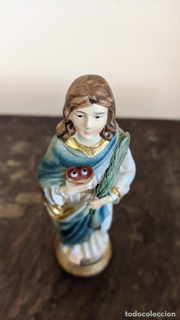 Antig&uuml;edades: FIGURA SANTA LUCIA - Foto 7
