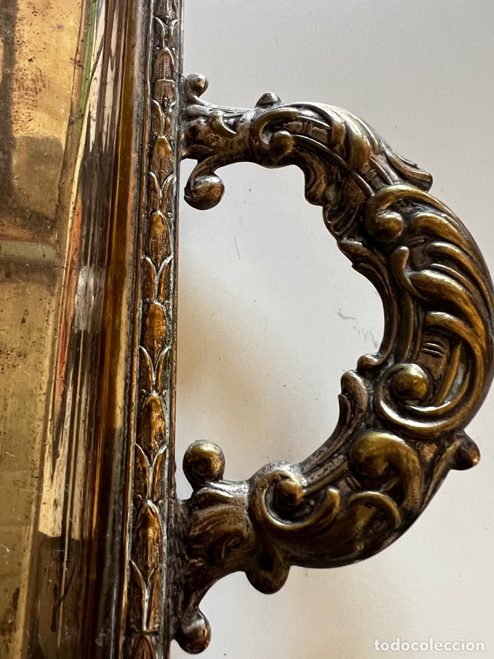 Antig&uuml;edades: Bandeja de plata inglesa - Foto 4