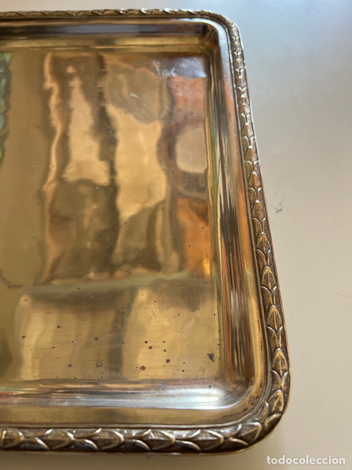 Antig&uuml;edades: Bandeja de plata inglesa - Foto 2