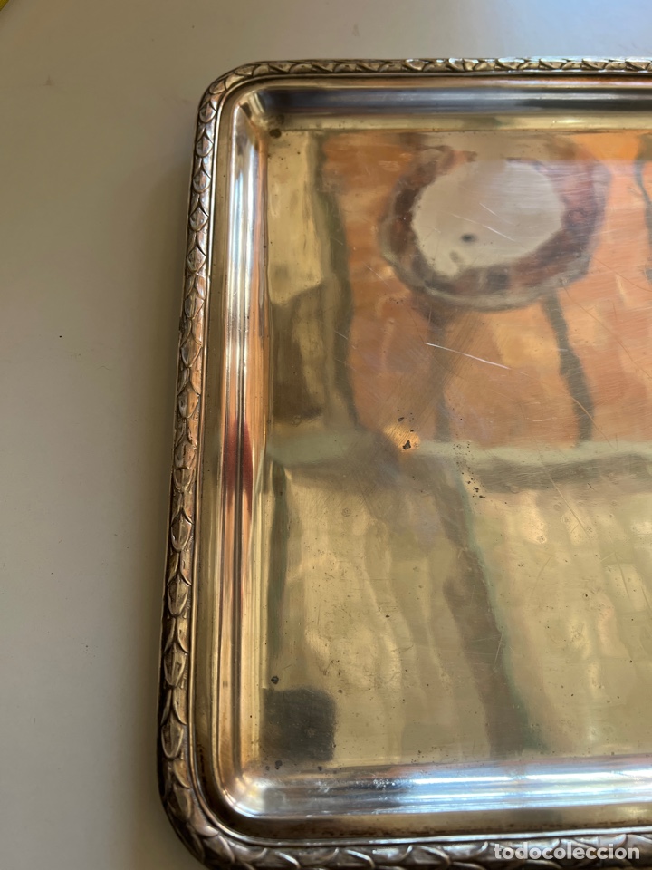 Antig&uuml;edades: Bandeja de plata inglesa - Foto 3