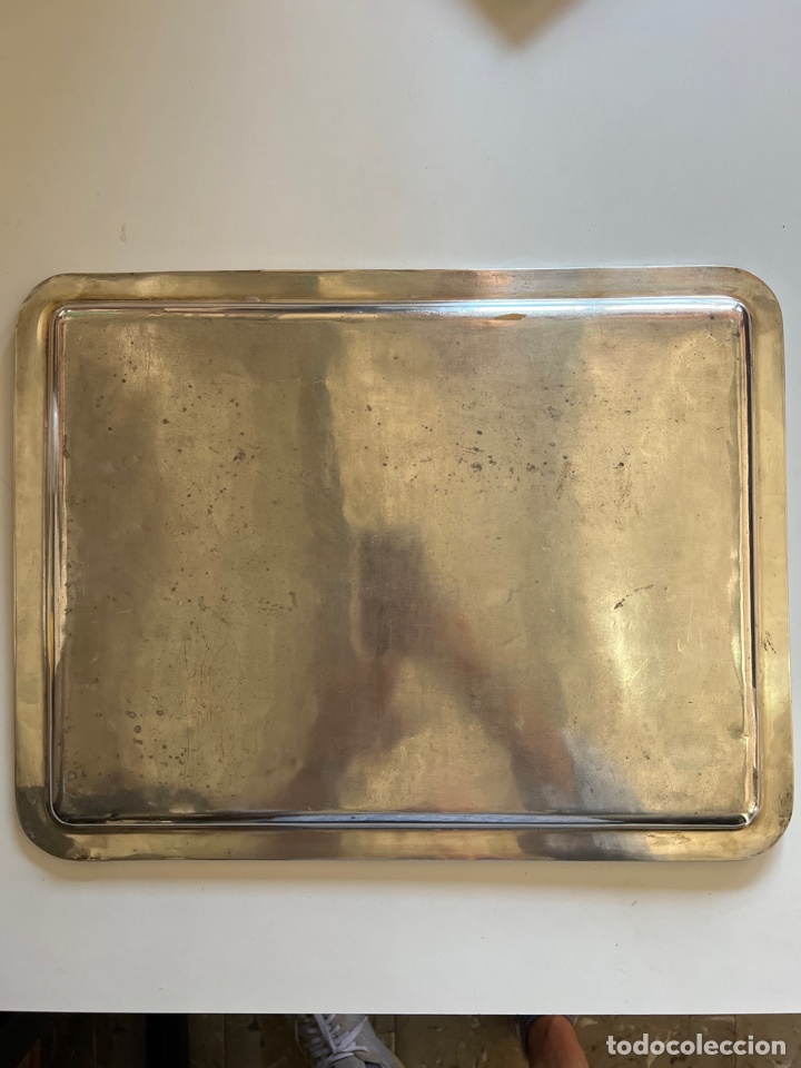 Antig&uuml;edades: Bandeja de plata inglesa - Foto 4