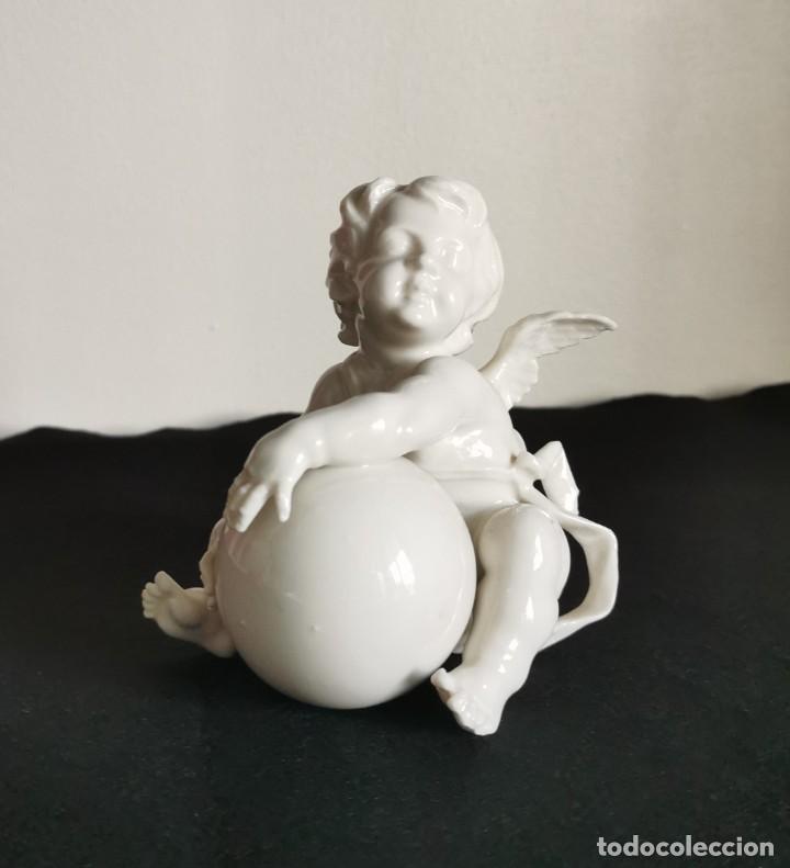 Antig&uuml;edades: ANGEL DE PORCELANA DE ALGORA - Foto 2
