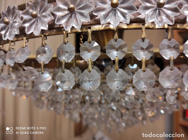 Antig&uuml;edades: lampara de techi cristal - Foto 3