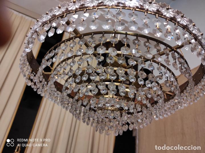 Antig&uuml;edades: lampara de techi cristal - Foto 1