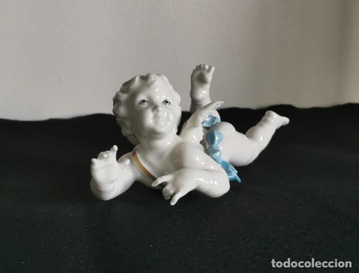 Antig&uuml;edades: ANGEL DE PORCELANA DE ALGORA - Foto 2