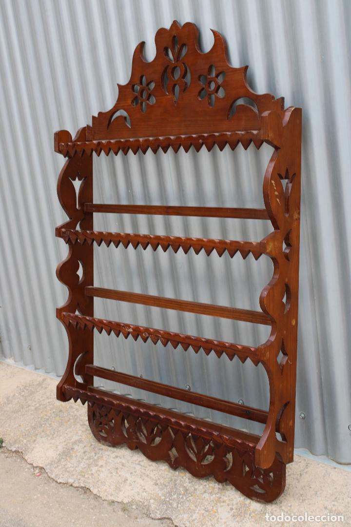 Antig&uuml;edades: platera repisa en madera - Foto 8