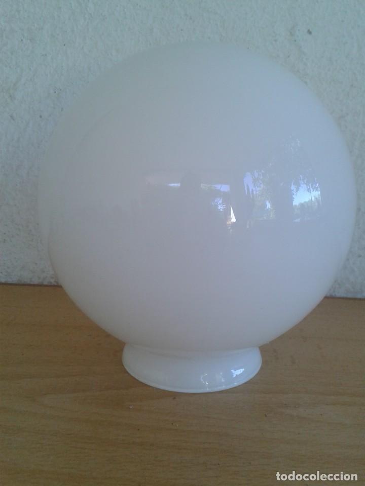 Antig&uuml;edades: TULIPA GLOBO CRISTAL BLANCO OPALINA - Foto 2